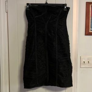 Black mini fitted dress formal